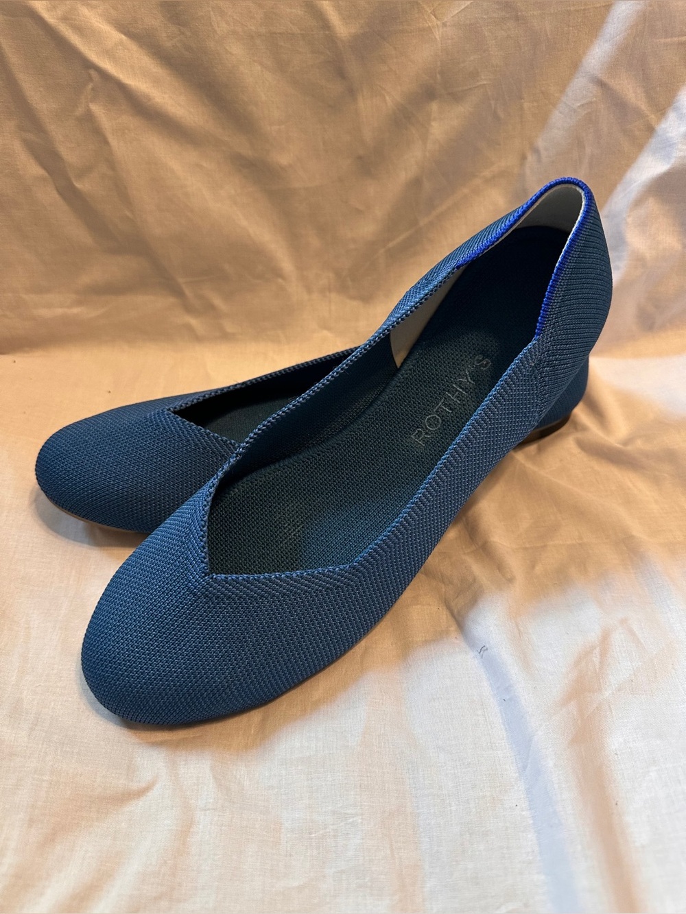 Rothy’s Knit Flat Rounded Toe in Royal Blue Size 9